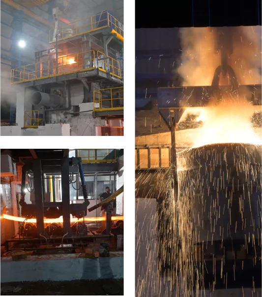 Metalum Contech team working on Continuous Casting Machine design and development for steel plant projects.